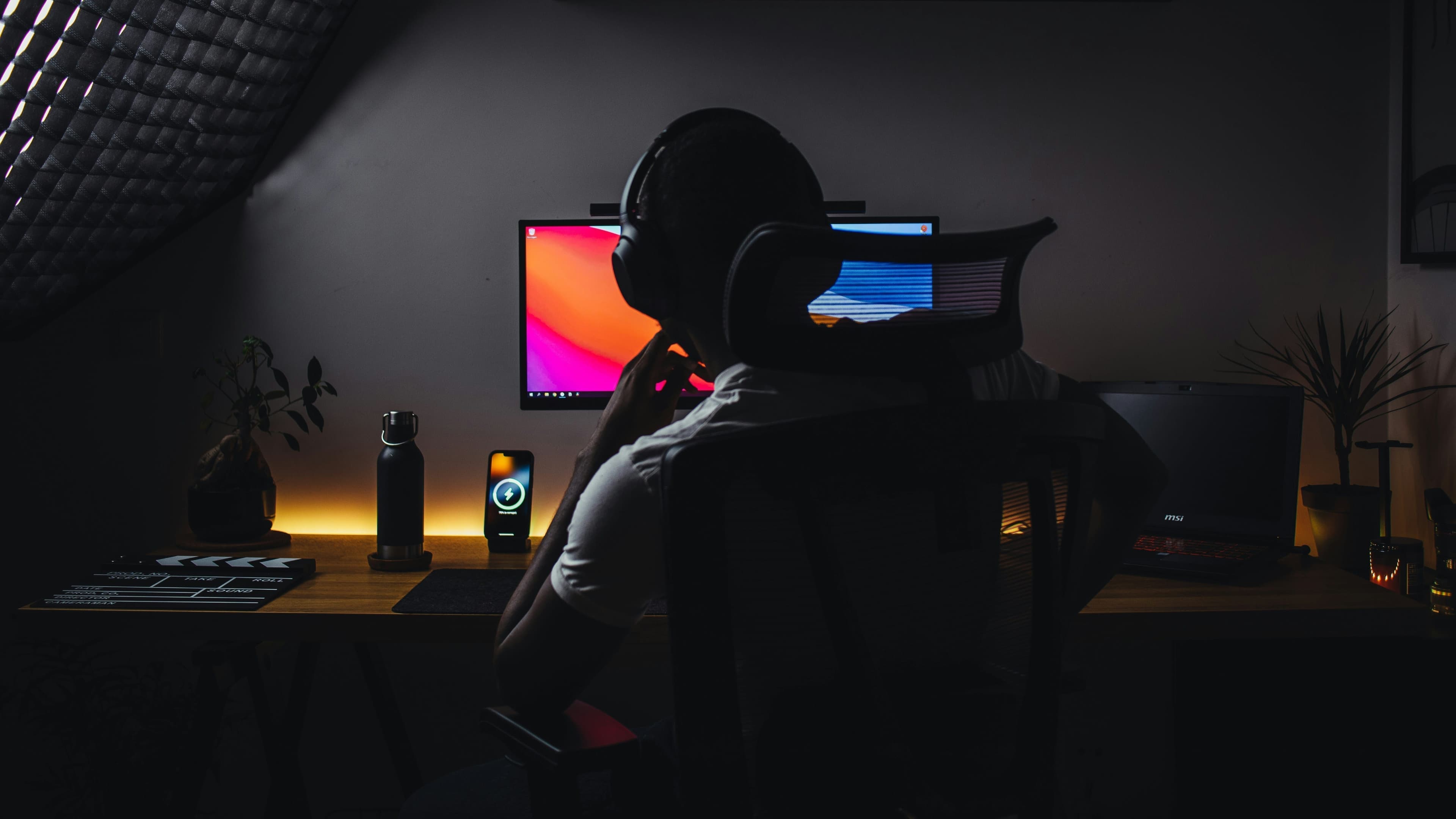 Creator in studio